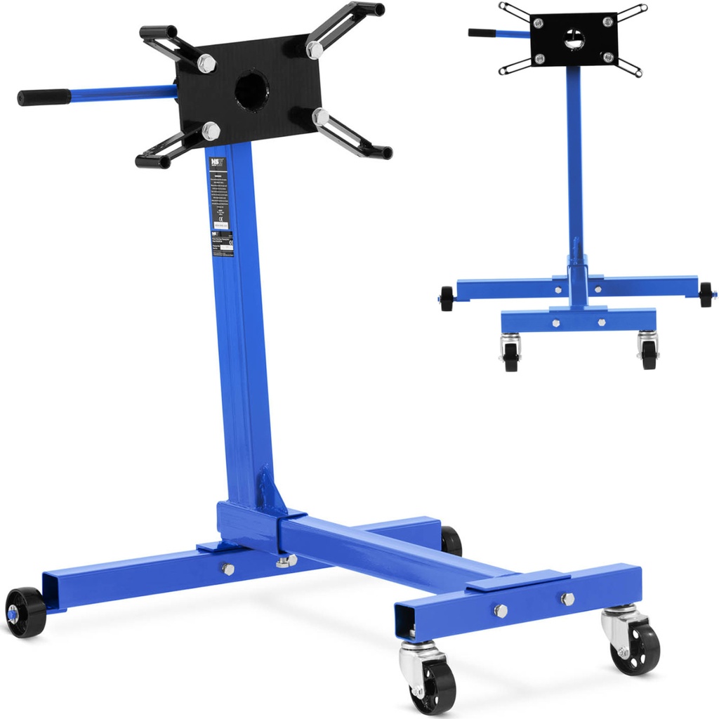 Stand for installation of transmission engine repair on wheels up to 450 kg