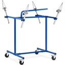Rim painting cart stand 4 rotating handles