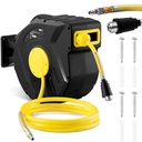 Pneumatic hose pressure hose retractable on automatic reel 18 bar 20 m + 3 m