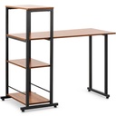 Computer desk with bookcase industrial LOFT for home office 110 x 50 cm