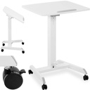 Uz riteņiem regulējams klēpjdatora statīvs 60 x 52 cm 760 - 1130 mm
