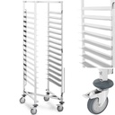 Transport bakery cart for tray sheets 15 shelves 600 x 400 mm