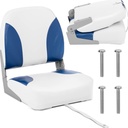 Powerboat folding seat seat 38 x 42 x 51 cm white and blue