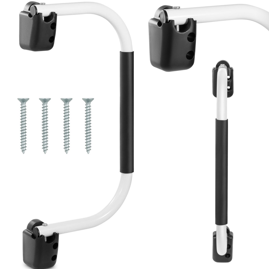Handle railing auxiliary handle for boat canoe trailer aluminum white