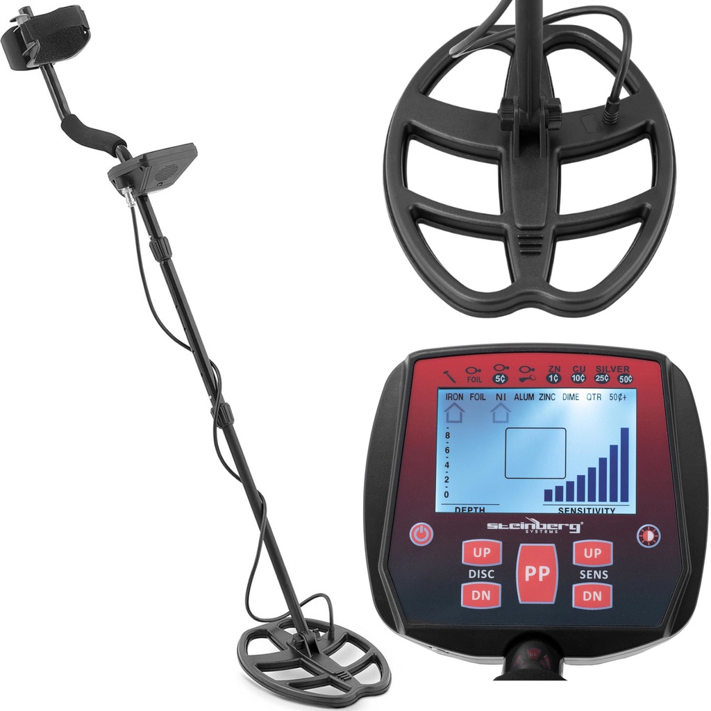 Detector metal detector range up to 20 cm coil 28 x 22 cm