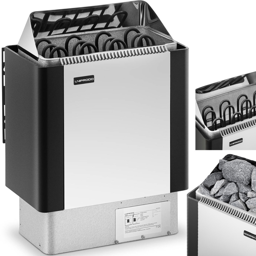 Elektrinė sausos pirties krosnelė 5-9 m3 iki 110C 400 V 6 kW