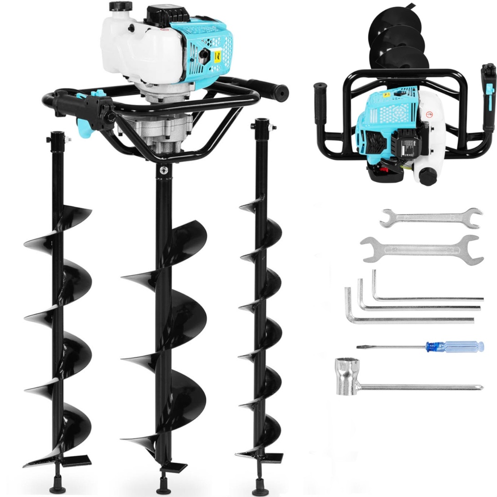Diesel auger soil drill 2.1 kW 1.2 l + 3 drills