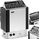 Elektrinė pirties krosnelė su integruotu valdymu 9-13 m3 iki 110C 400 V 9 kW sidabriškai juoda