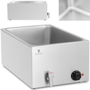 Electric bemar heater with tap for GN 1/1 containers 600 W