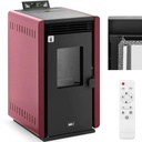 Laisvai pastatoma granulinė viryklė su nuotolinio valdymo pulteliu 50-150 m3 6000 W