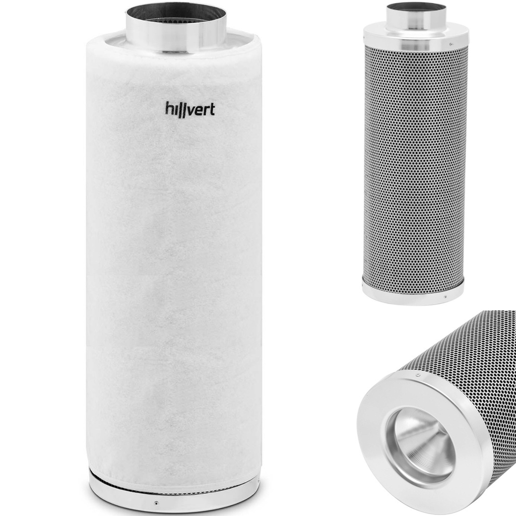 Anglies filtras su išankstiniu filtru ventiliacijai 50 cm skersmens 102 mm, skirtas 85 C