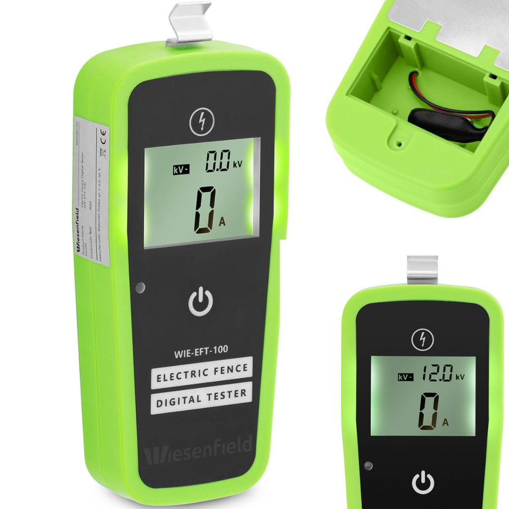 Elektriskā ganu žoga sprieguma testeris LCD 0-12000 V