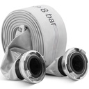 Ugunsdzēsēja plakano putu ūdens šļūtene ar 3'' storz savienotāju 76 mm 8-24 bar 20 m