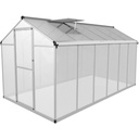 Greenhouse polycarbonate garden greenhouse 362 x 190 x 195 cm