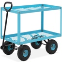 Garden transport cart 2 levels with mesh up to 150 kg
