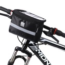 Handlebar bike bag with phone case 2 l black