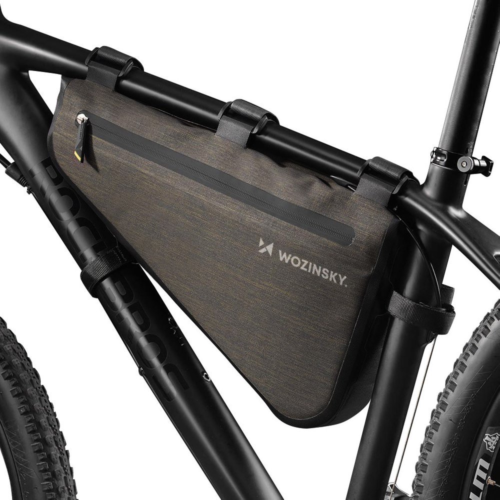 Bicycle bag for bicycle frame 5 l grey
