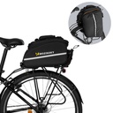 Large bike rack bag 35l + rain cover black