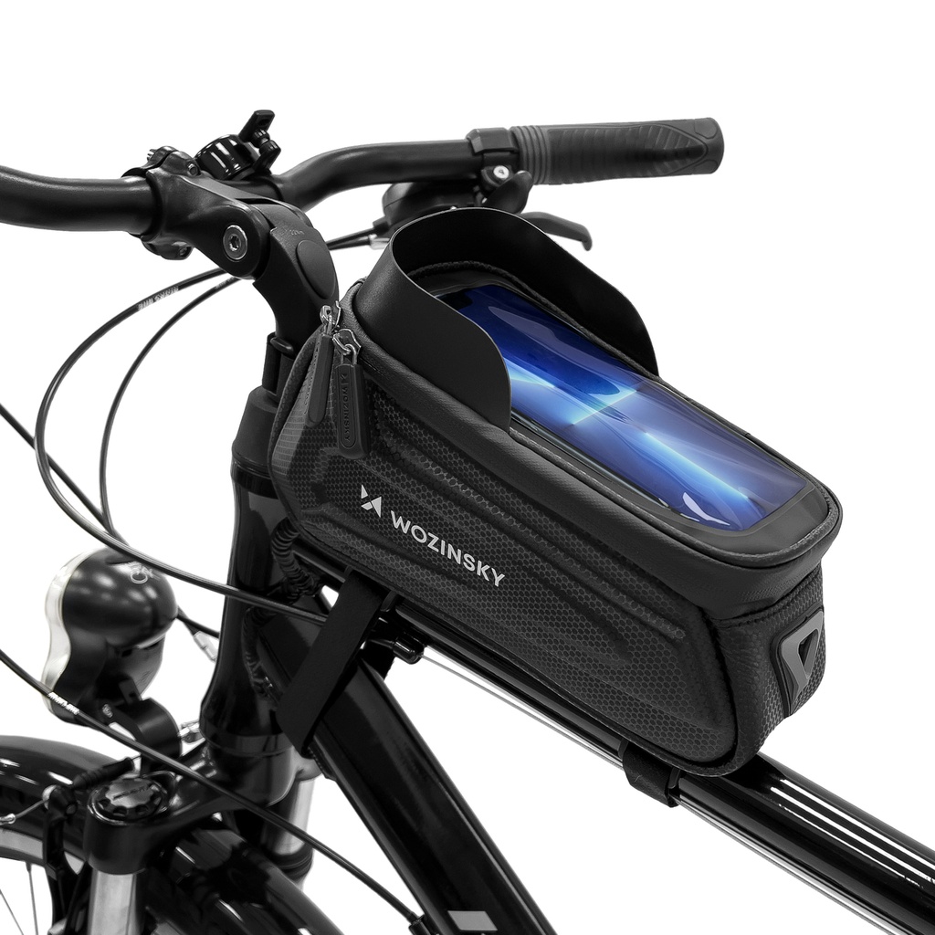 Bike frame bag with phone case 1.7 l black
