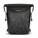 Waterproof bike rack backpack bike bag 2in1 23l black