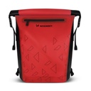 Waterproof bike rack backpack bike bag 2in1 23l red