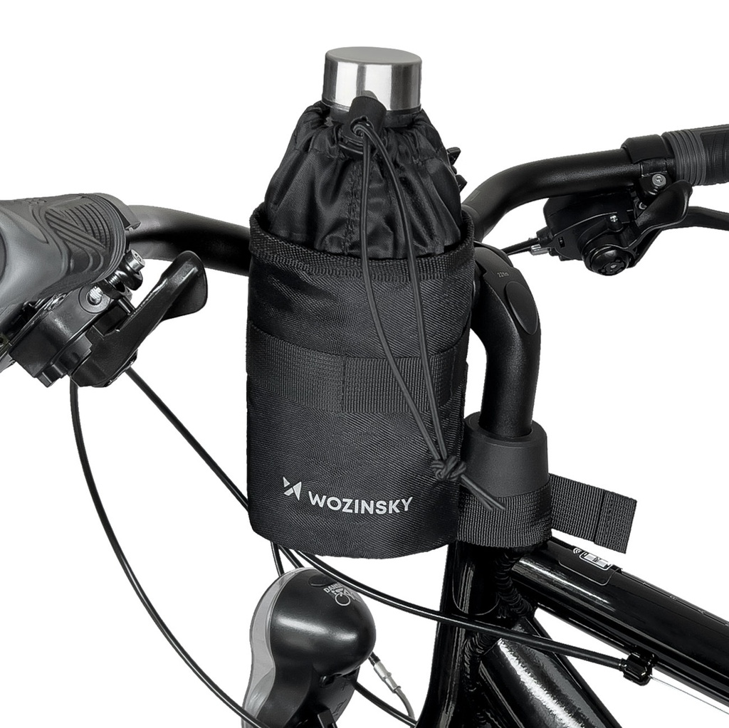 Thermal 1l bottle bottle bag for bike black