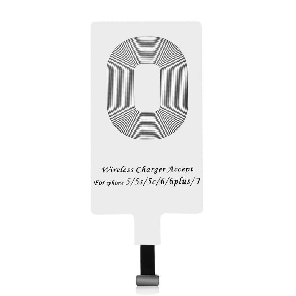 Adapteris Qi bezvadu uzlādei Lightning induktīvais ieliktnis balts