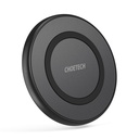 Qi bezvadu lādētājs 10W + USB - micro USB kabelis melns