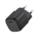 GaN USB C tipa PD 30W tīkla lādētājs melns