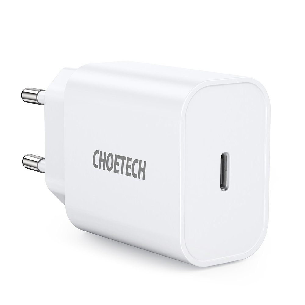 USB C tipa PD 20W tīkla lādētājs, balts