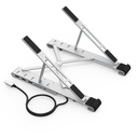 Nešiojamojo kompiuterio stovas PD USB-C HDMI 2xUSB-A 1xUSB-C 1xSD 1xTF juodas