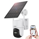 WiFi kamera ar vadības lietotni Android iOS IR LED + 5W saules panelis