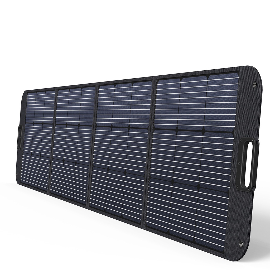 Solar charger solar 200W portable solar panel black.