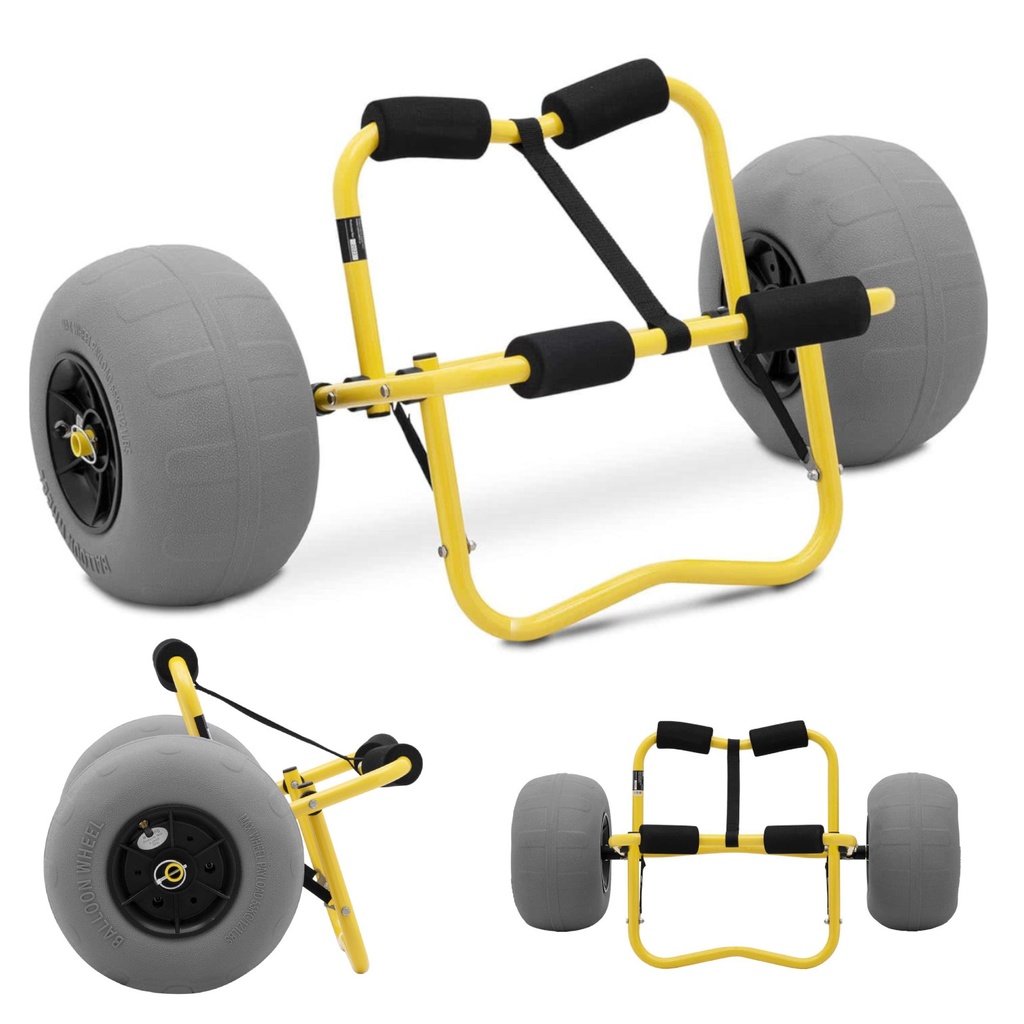 Transport cart for carrying canoe up to 75 kg