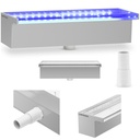 Waterfall spout wall cascade for garden LED pond 30 cm outflow 30 mm