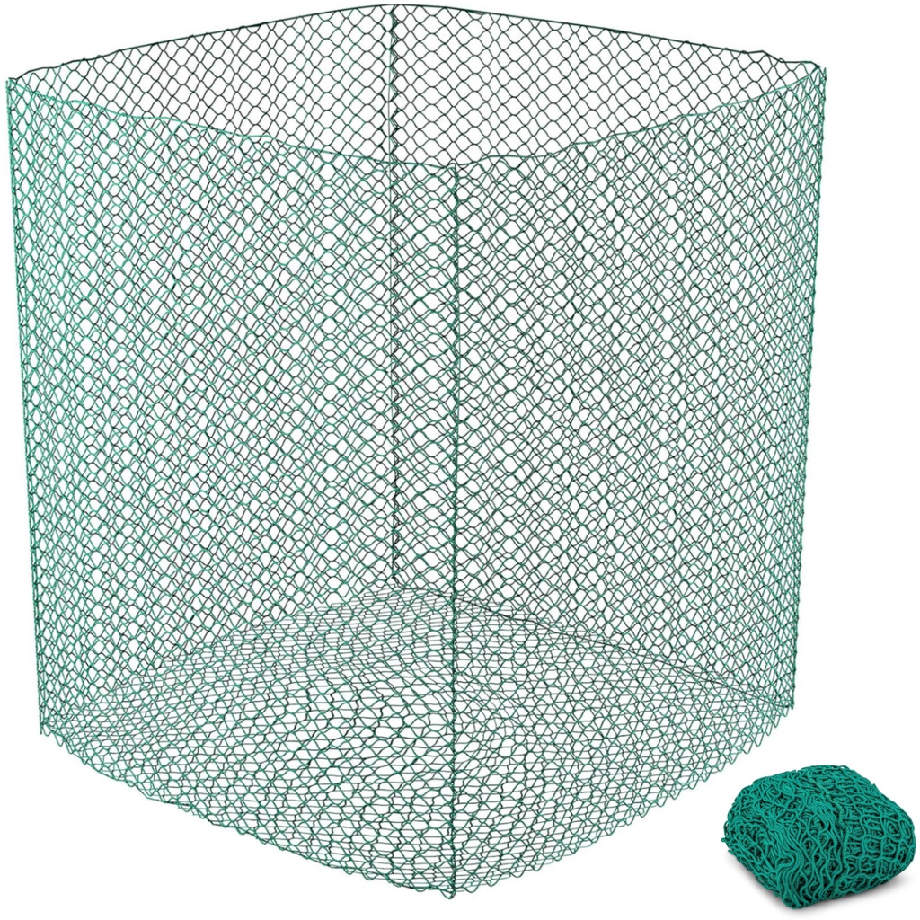 Šieno tinklas rulonų ritiniuose, skirtas arkliams šerti, akių dydis 45 x 45 mm 1,4 x 1,4 x 1,6 m