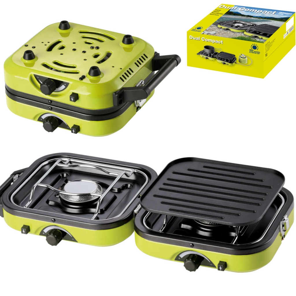 Dviguba kempingo viryklė DUAL COMPACT + GRILL
