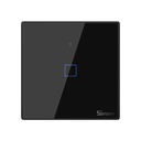 Touch light switch WiFi 433 MHz RF button black T3EU1C-TX