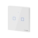 Two-channel touch light switch WiFi button white T2EU2C-TX