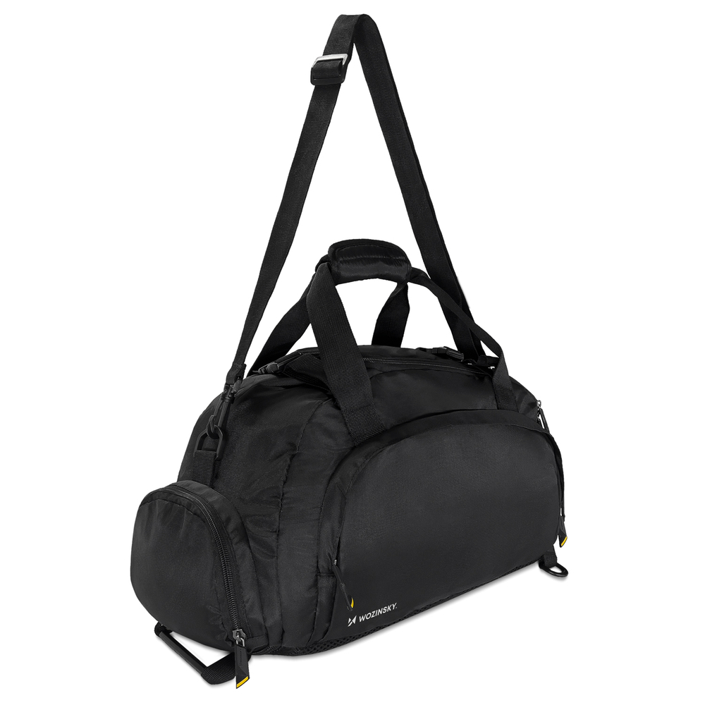 Sports bag travel backpack hand luggage 40x20x25cm black