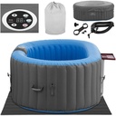 Garden inflatable Jacuzzi 100 massage jets 2 person 550 l blue-grey