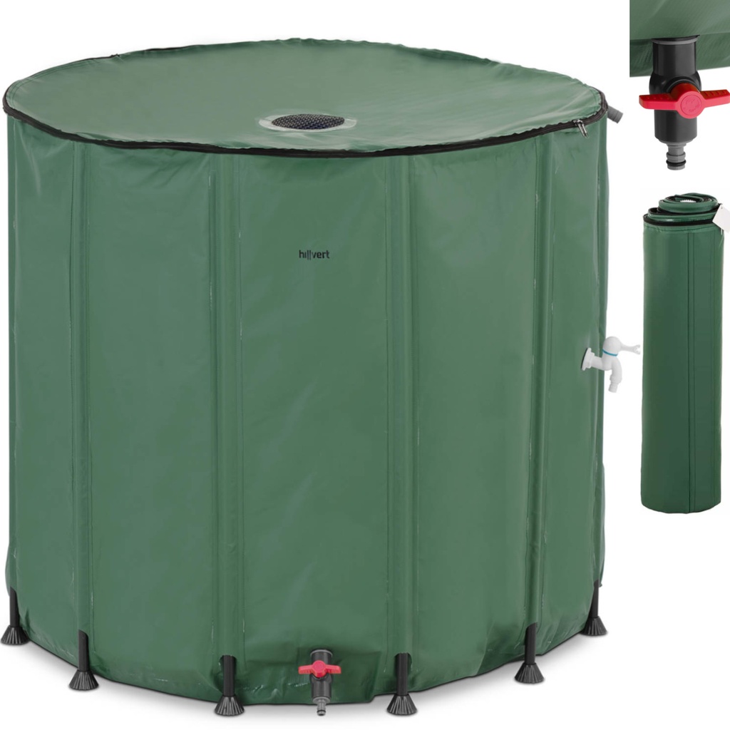 Rainwater barrel tank folding garden container 1000 l