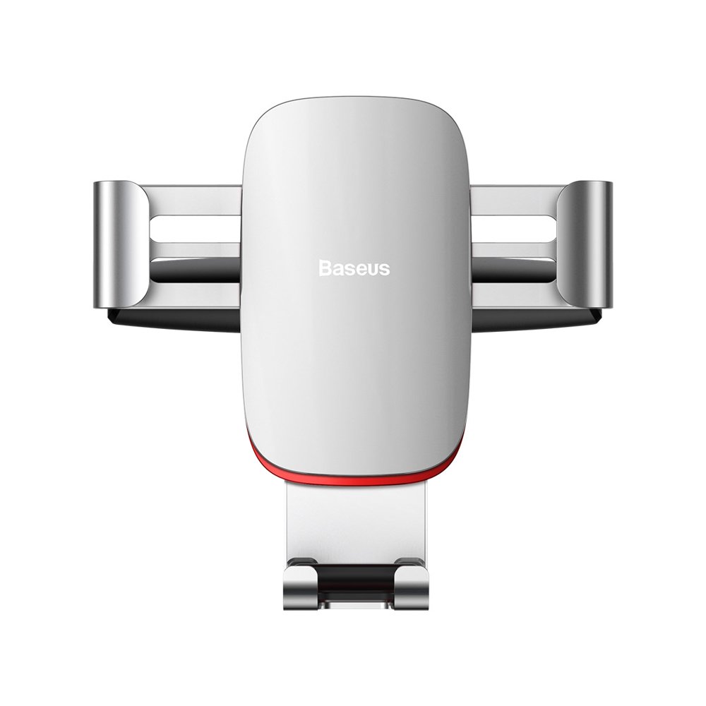 Metal car gravity mount for CD slot silver