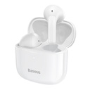 Bluetooth 5.0 TWS bezvadu austiņas ausīs, ūdensizturīgas IP64 E3, baltas
