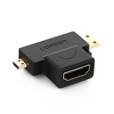 Adapteris no HDMI A tipa mini HDMI - micro HDMI