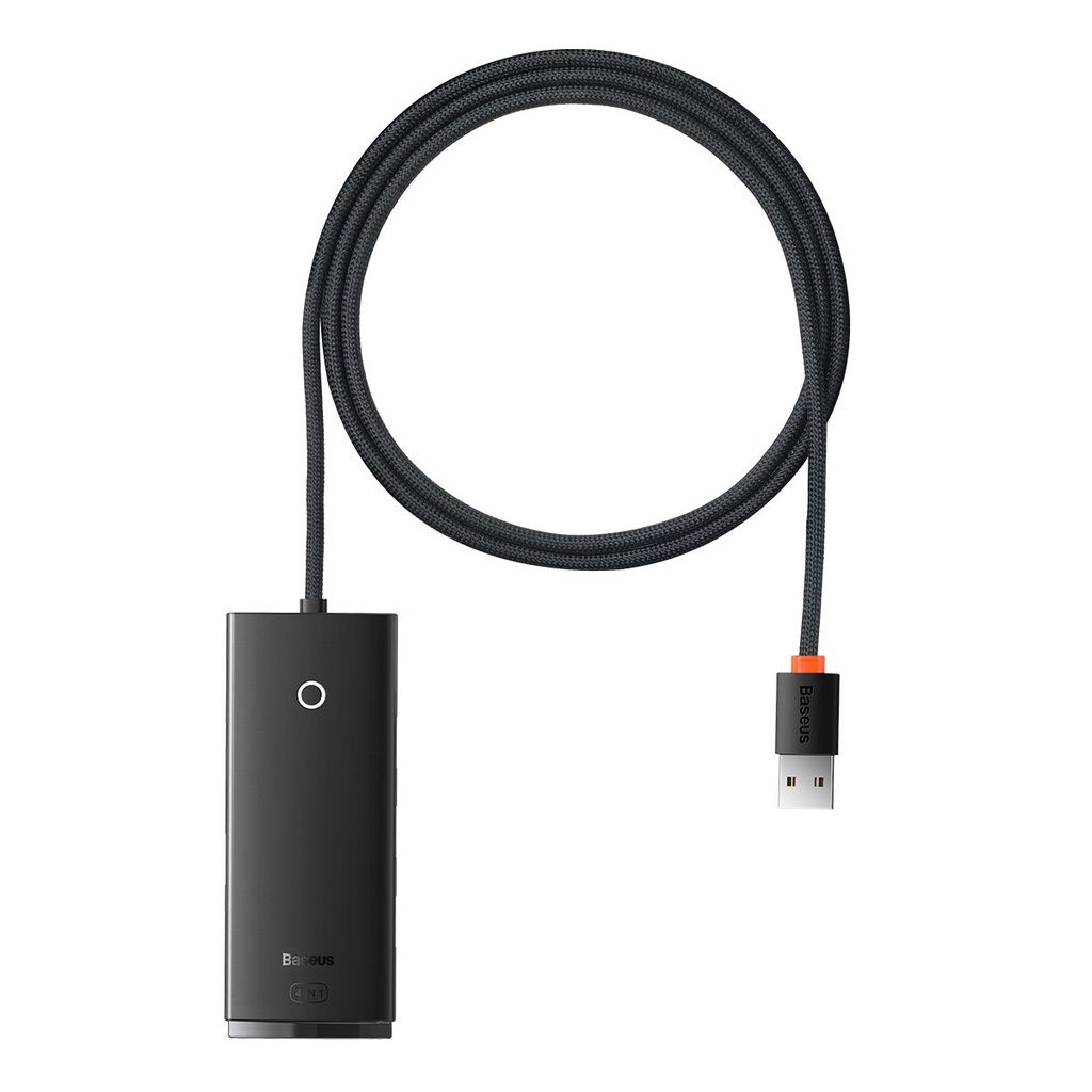 HUB adapteris no USB-A uz 4xUSB-A 3.0 5Gb/s Lite sērijas melns