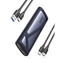 M.2 USB 3.2 Gen 2 SuperSpeed USB 10 Gb/s SSD datu nesējdiska korpuss, pelēks