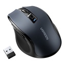 Ergonomiška USB 2,4 GHz belaidė optinė pelė 4000DPI, juoda