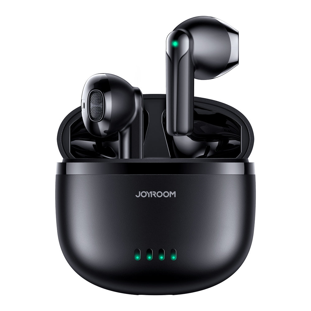 TWS belaidės ausinės ENC Vandeniui atsparios IPX4 "Bluetooth 5.3" juodos spalvos