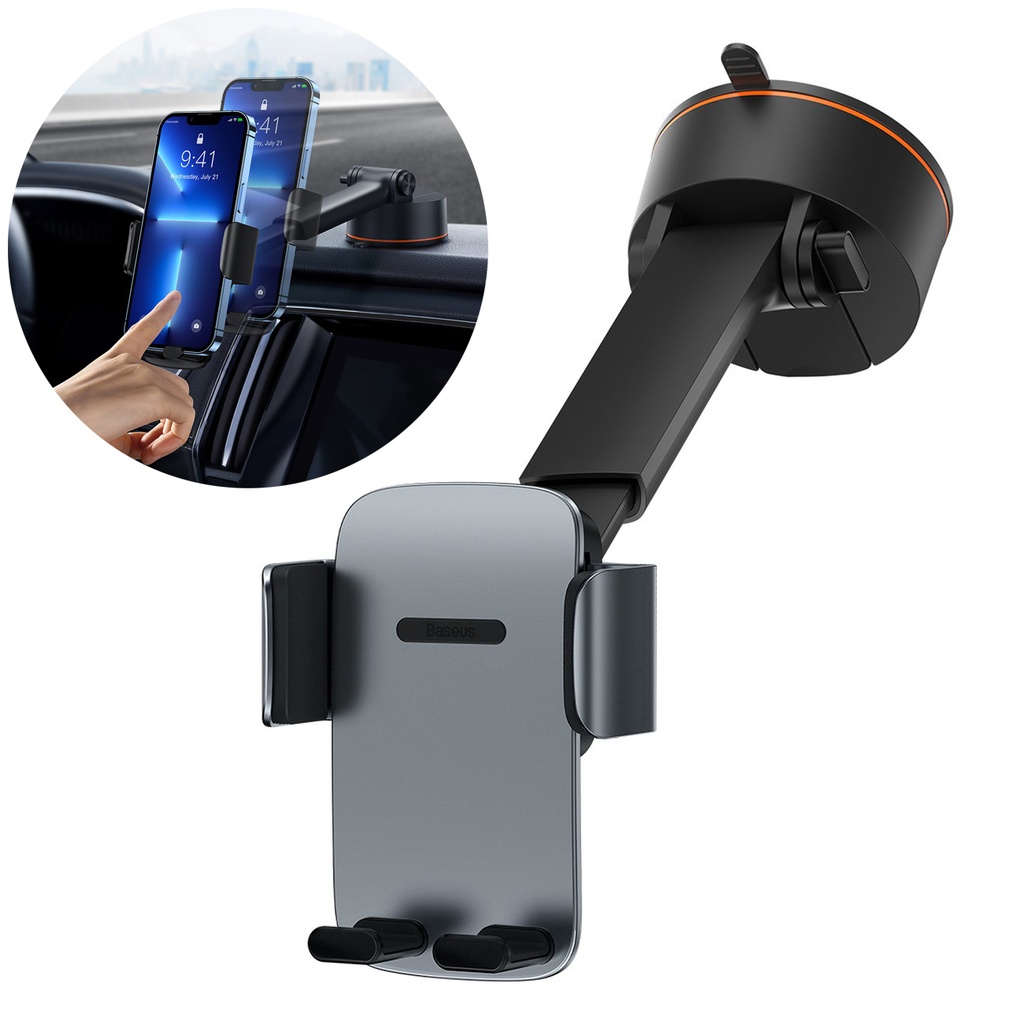 Pilota kabīnes režģa tālruņa turētājs Easy Control Pro pelēks